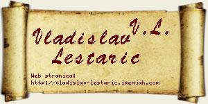 Vladislav Leštarić vizit kartica
